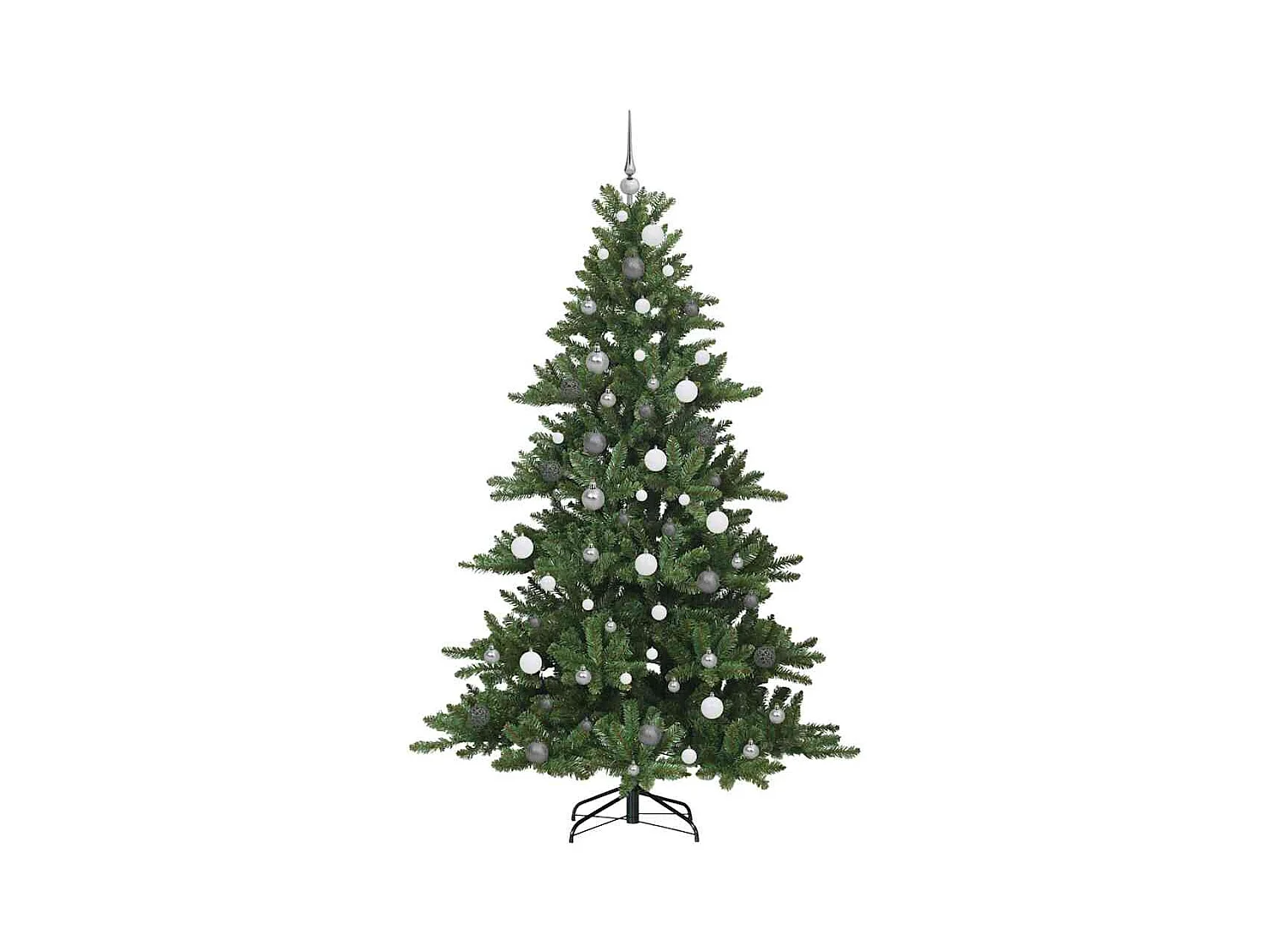 Kunstmatige Hinged Kerstboom met 300 LED 210 cm PVC