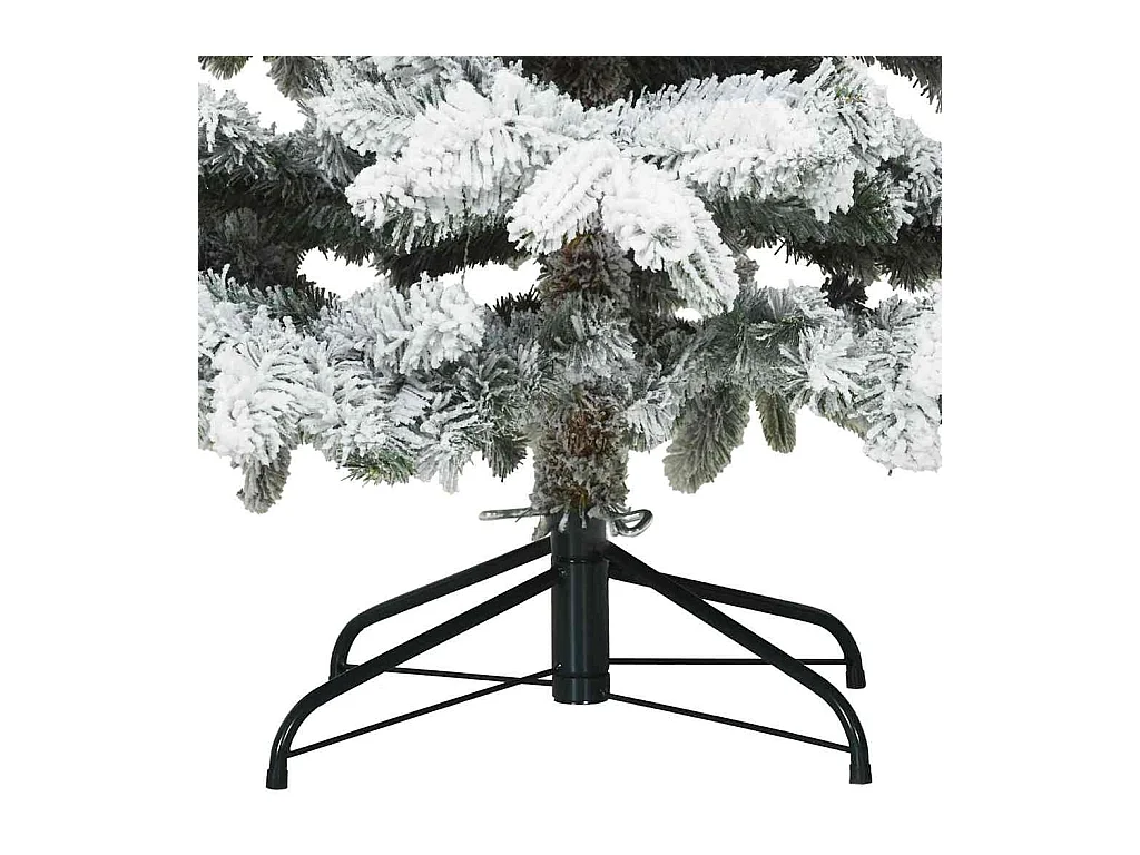 Arbre de Noël Artificiel Moderne à Charnières Flocké avec Neige