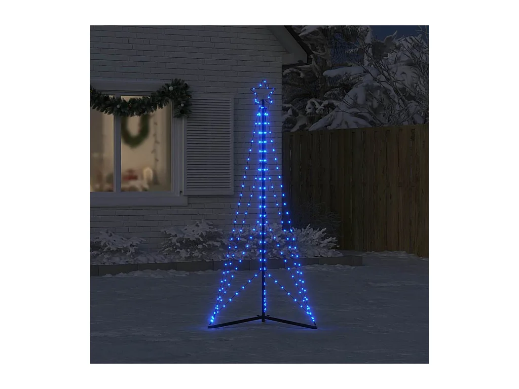 LED Árvore de Natal 363 LEDs Azul 182 cm