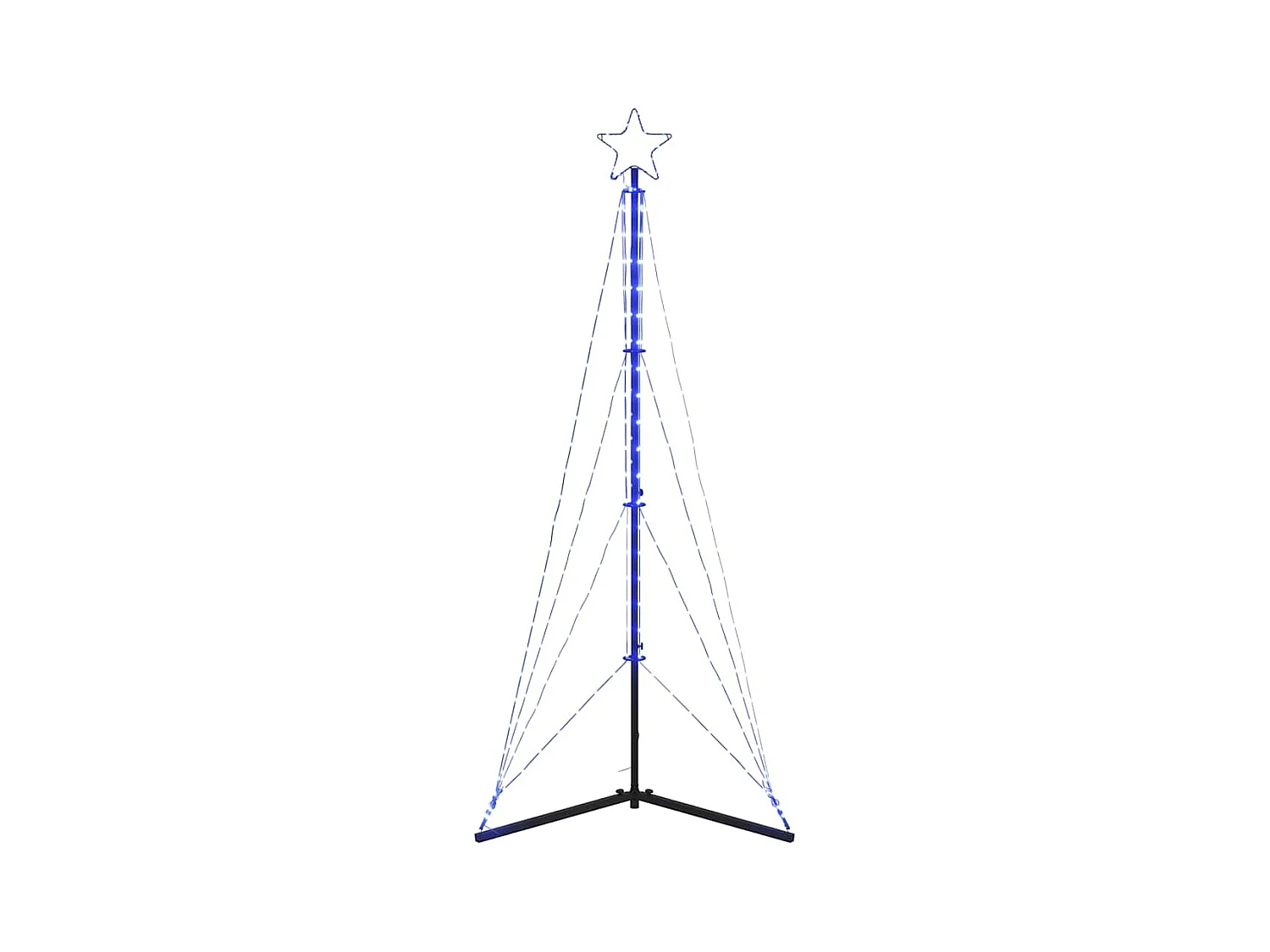 LED Árvore de Natal 363 LEDs Azul 182 cm