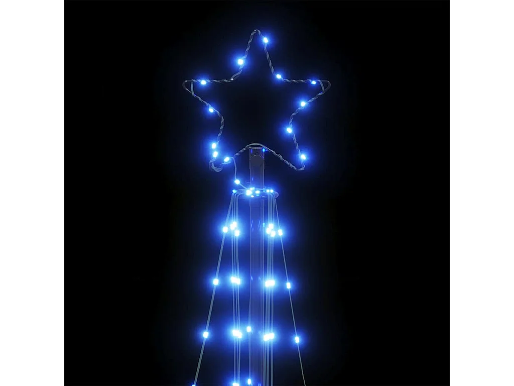 Sapin de Noël à LED 363 LED bleu 182 cm