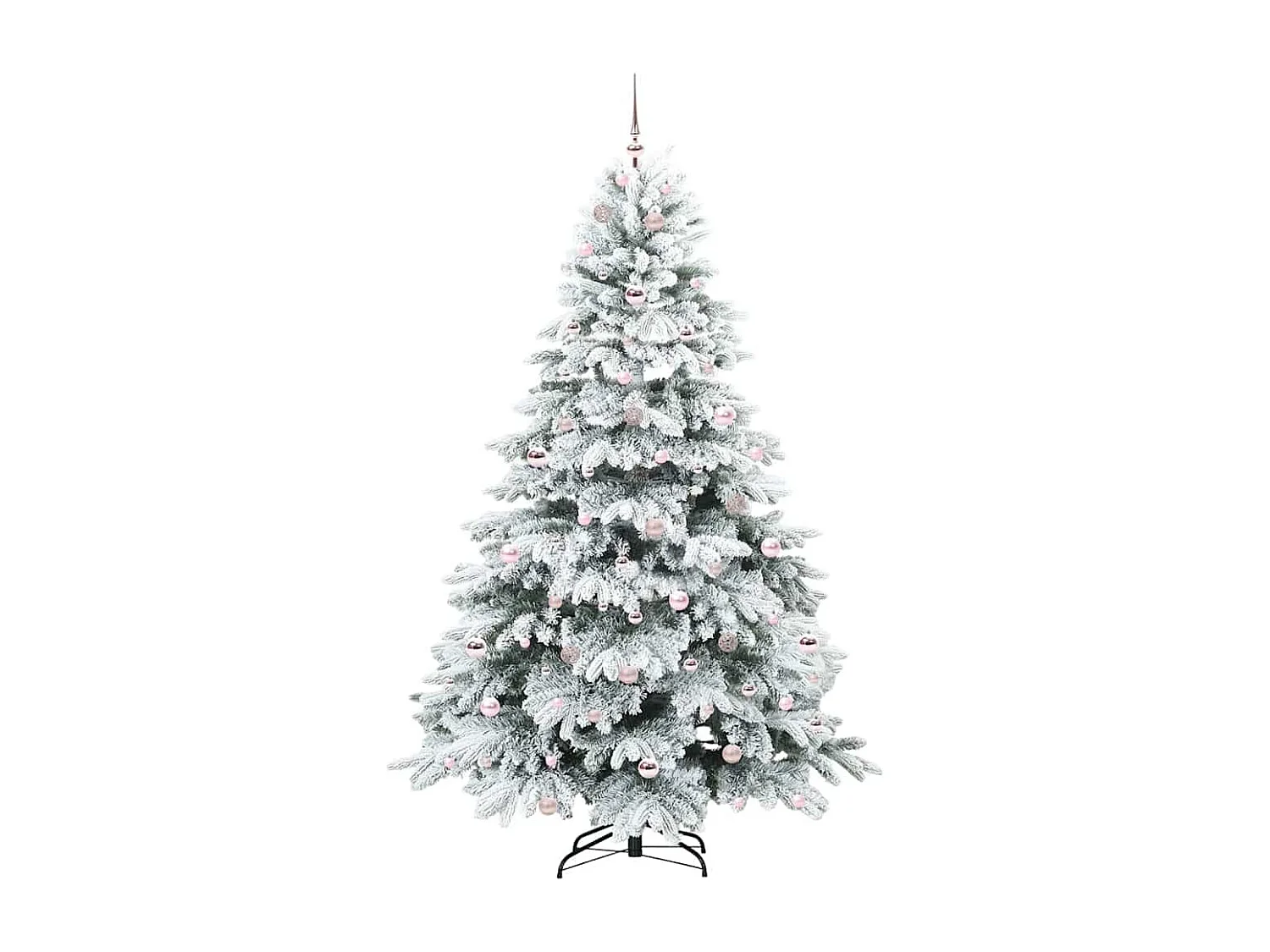 Árbol de Navidad artificial con 300 LED Verde 210 cm PE y PVC