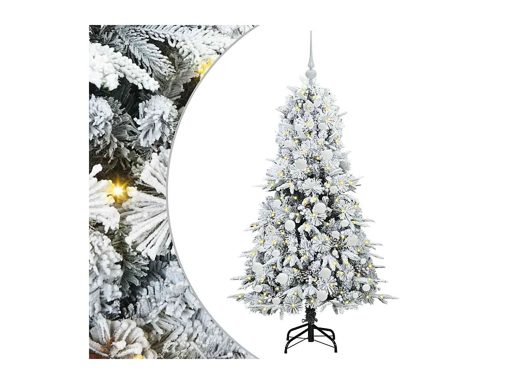 Sapin de Noël Artificiel à Branches Articulées Vert 150 cm