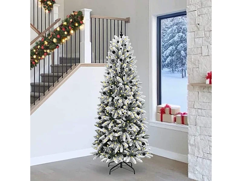 Sapin de Noël artificiel avec 300 LED Blanc 93 x 93 x 240 cm