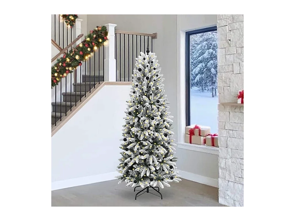 Sapin de Noël artificiel avec 300 LED Blanc 93 x 93 x 240 cm