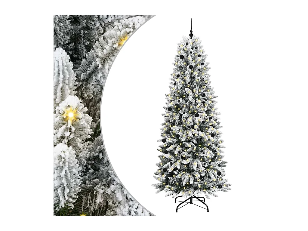 Sapin de Noël artificiel avec 300 LED Blanc 93 x 93 x 240 cm