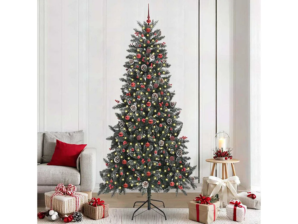 Árvore de Natal Artificial Verde 129,5 x 129,5 x 240 cm