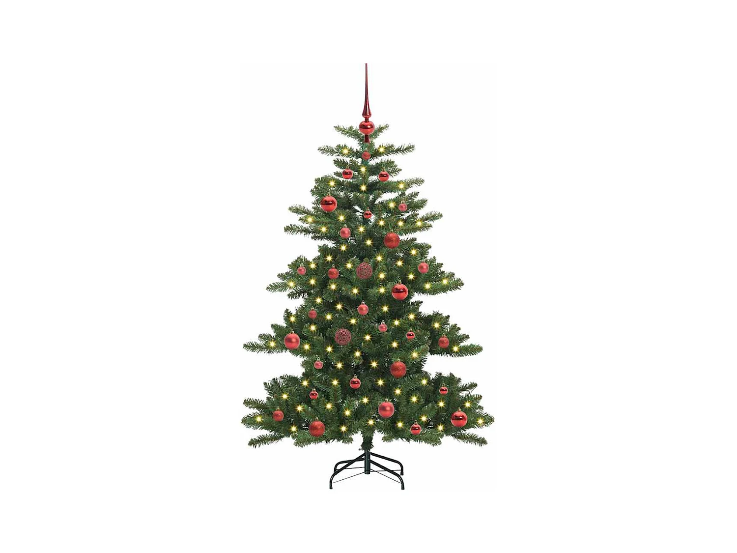 Árbol de Navidad artificial con ramas articuladas 150 cm PVC