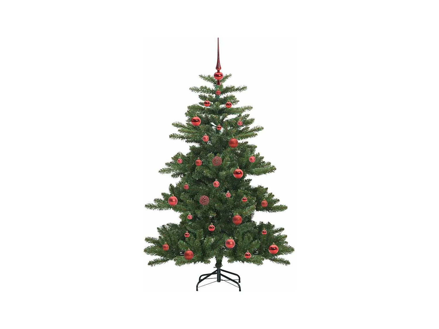 Árbol de Navidad artificial con ramas articuladas 150 cm PVC