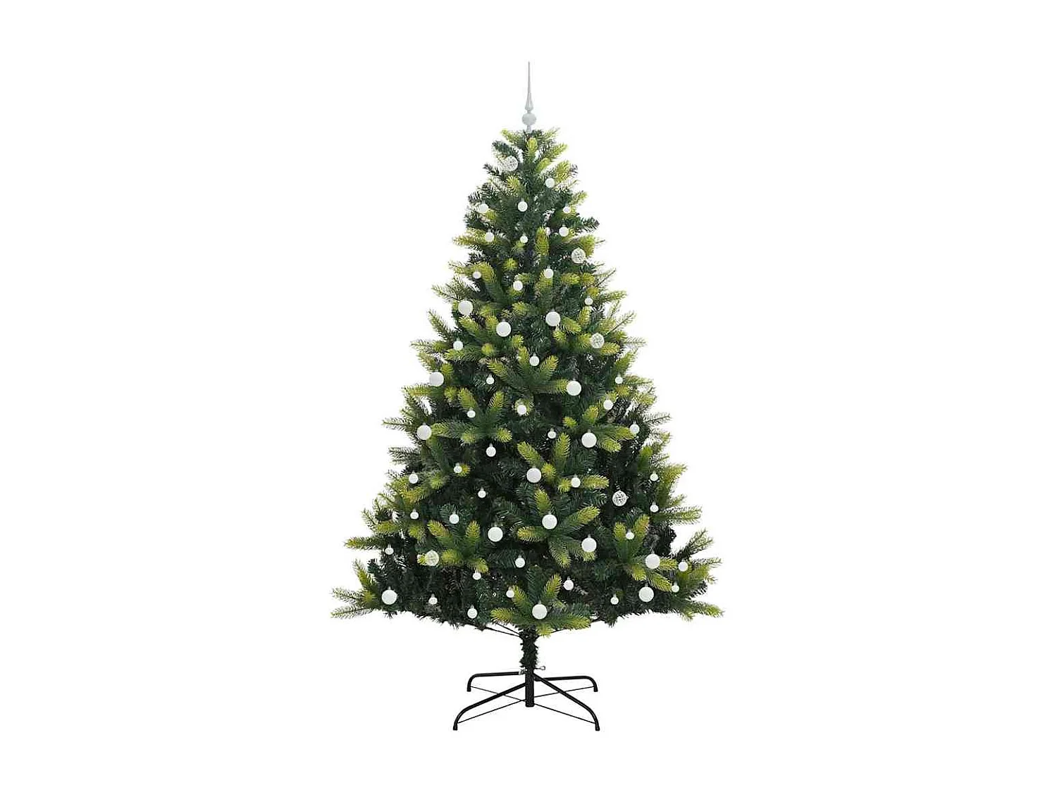 Árvore de Natal Artificial Articulada 300 LEDs Verde 240 cm
