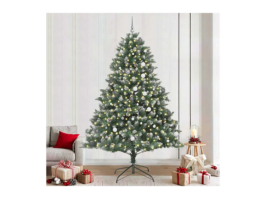 Sapin de Noël artificiel avec 300 LED Vert 160 x 160 x 240 cm