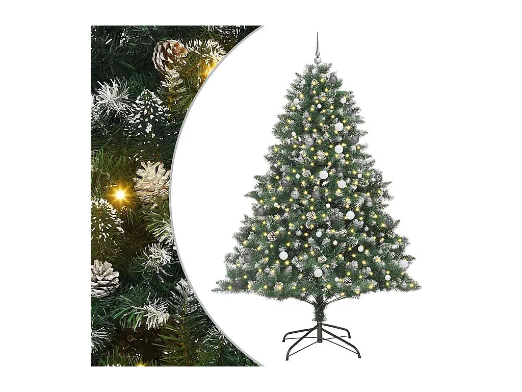Sapin de Noël artificiel avec 300 LED Vert 160 x 160 x 240 cm