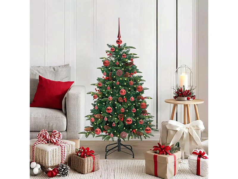 Árbol de Navidad artificial Verde 120 cm PVC, Metal y Plástico