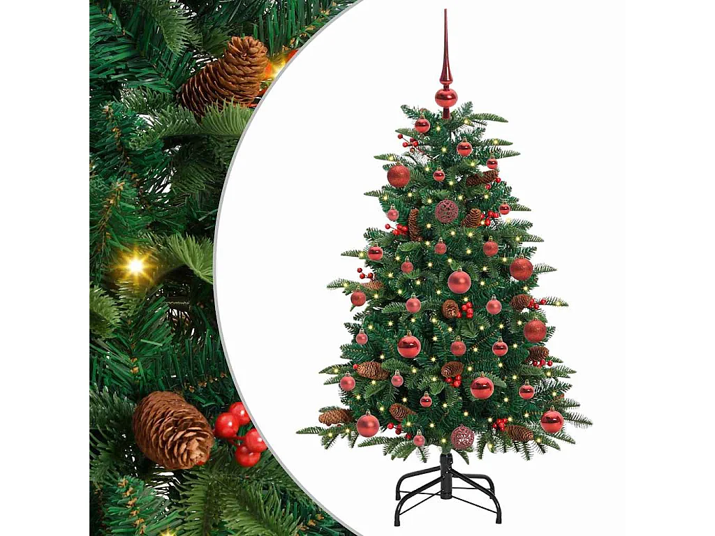 Sapin de Noël artificiel Vert 120 cm PVC, métal et plastique