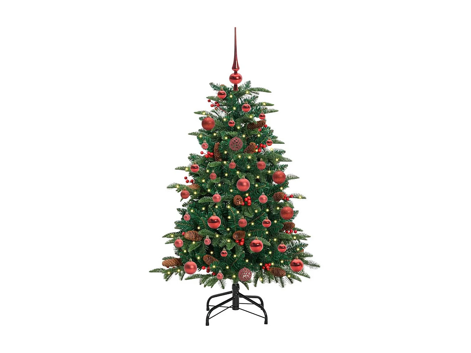 Sapin de Noël artificiel Vert 120 cm PVC, métal et plastique