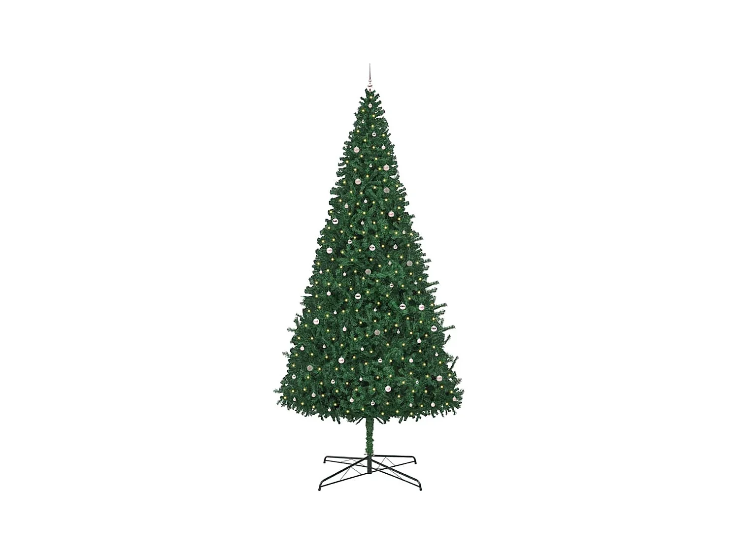 Kerstboom met decoratieve touwlichten Groen 400 cm PVC