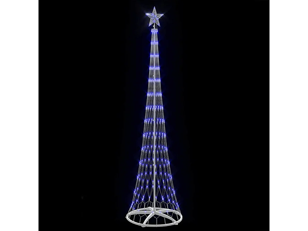 Arbre de Noël LED avec 290 LED Bleu 70 x 70 x 250 cm Métal