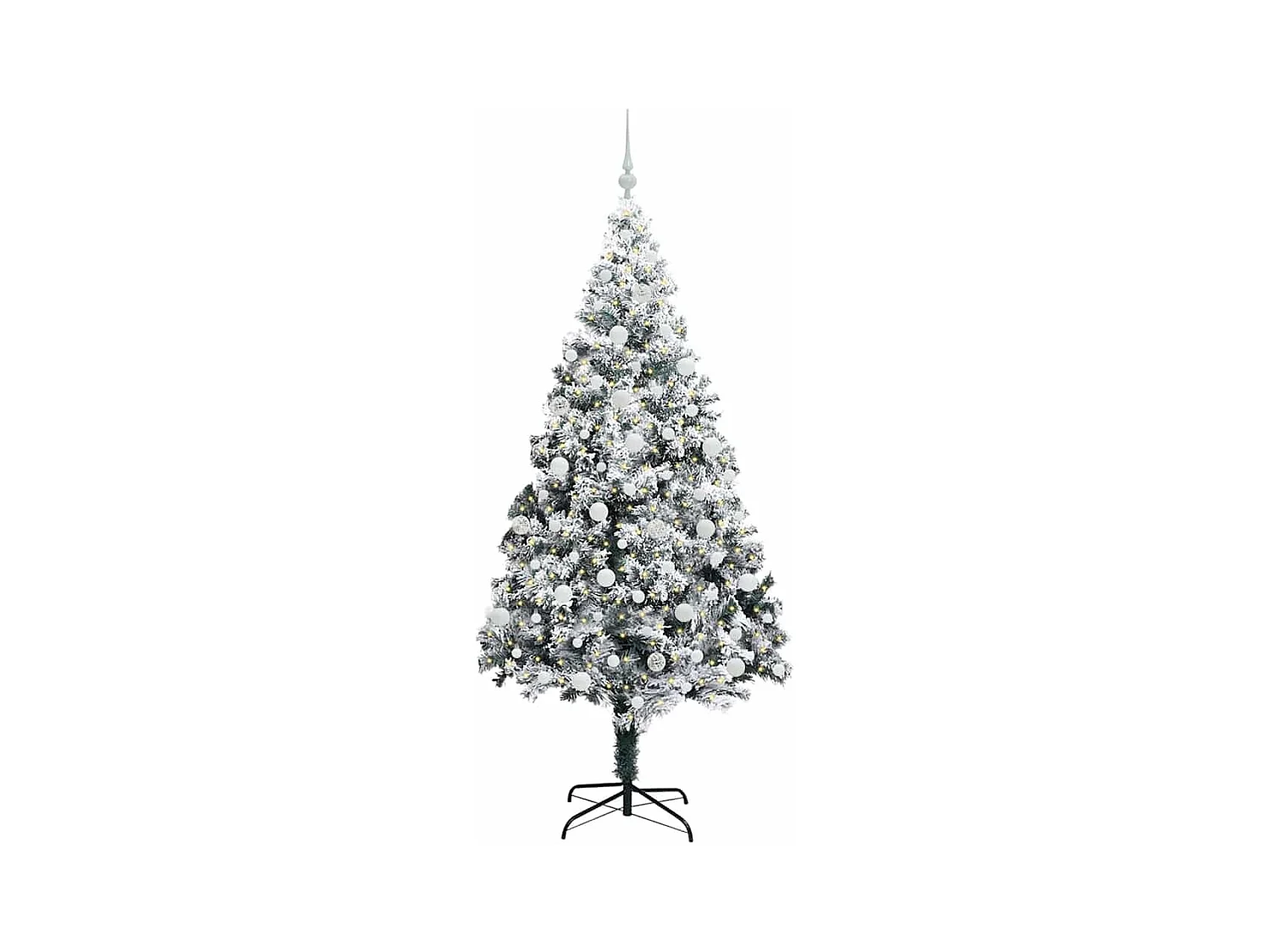 Sapin de Noël artificiel Vert 210 cm PVC, Acier et Plastique