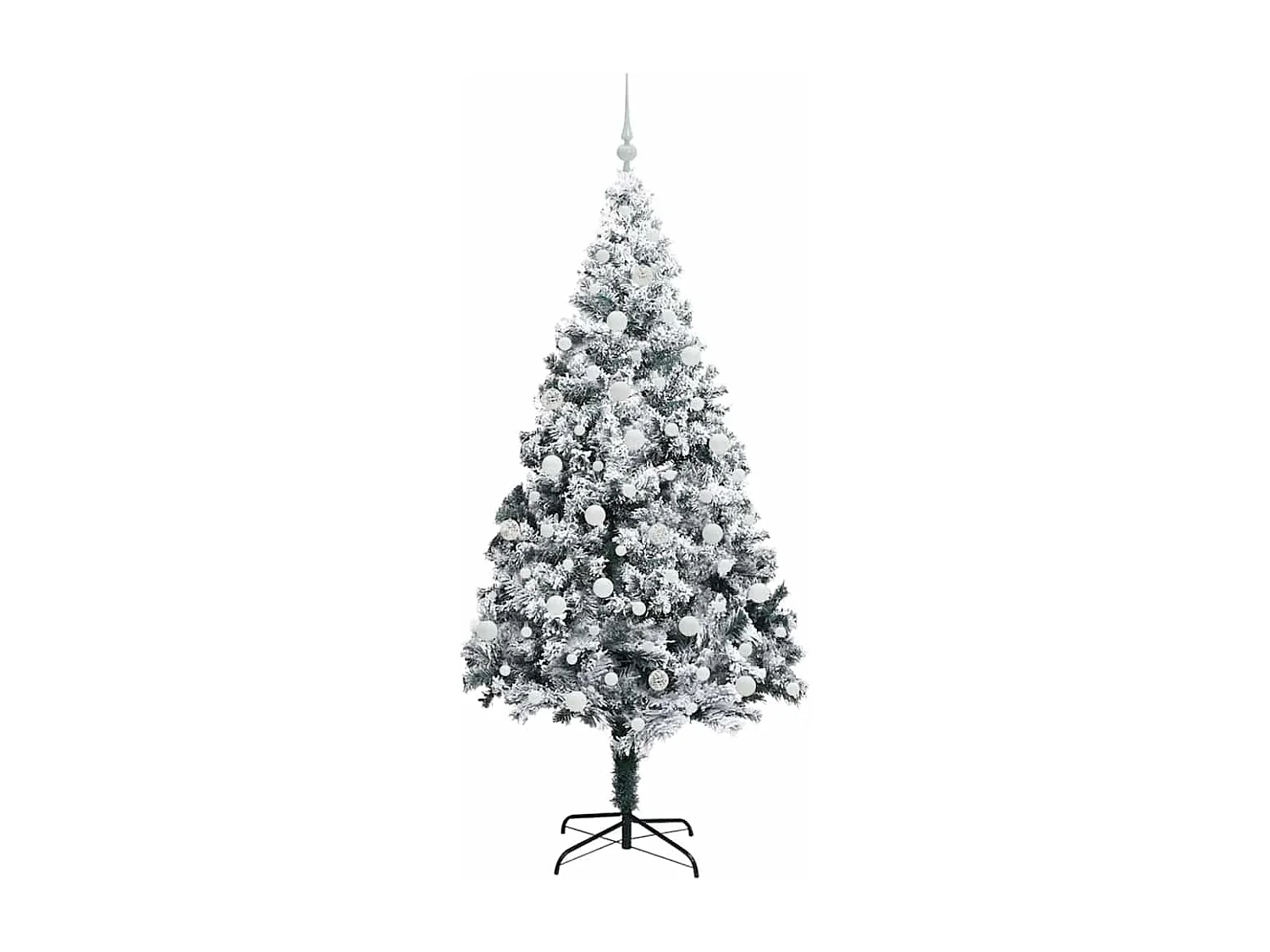 Sapin de Noël artificiel Vert 210 cm PVC, Acier et Plastique