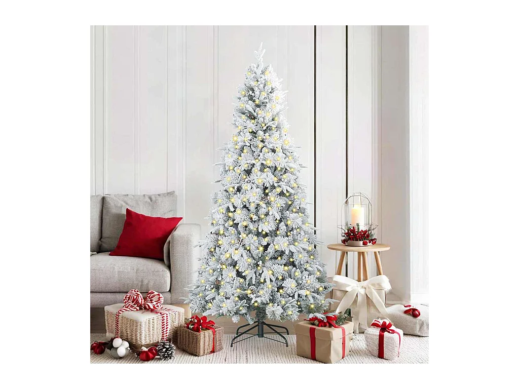 Kunstmatige Hinged Kerstboom met 300 LED Groen 180 cm PE en PVC