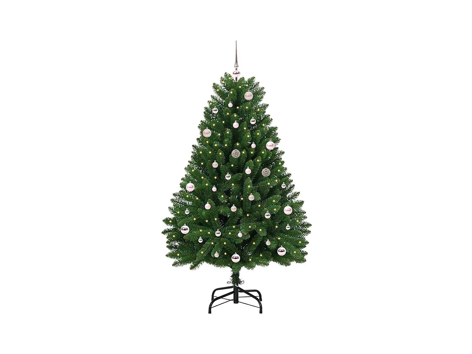 Sapin de Noël artificiel Vert 150 cm PVC et métal