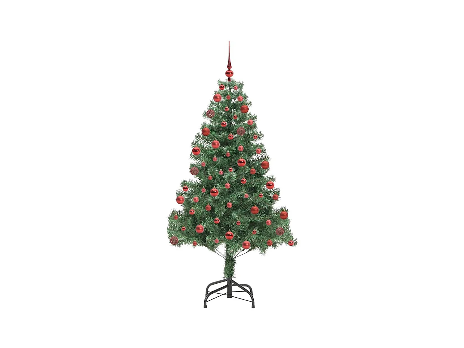 Árbol de Navidad con 300 LED con soporte Verde 180 cm PVC