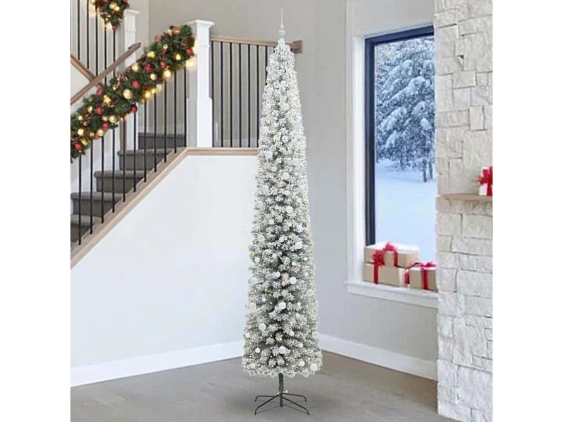 Árbol de Navidad artificial Verde 270 cm PVC, Acero y Plástico