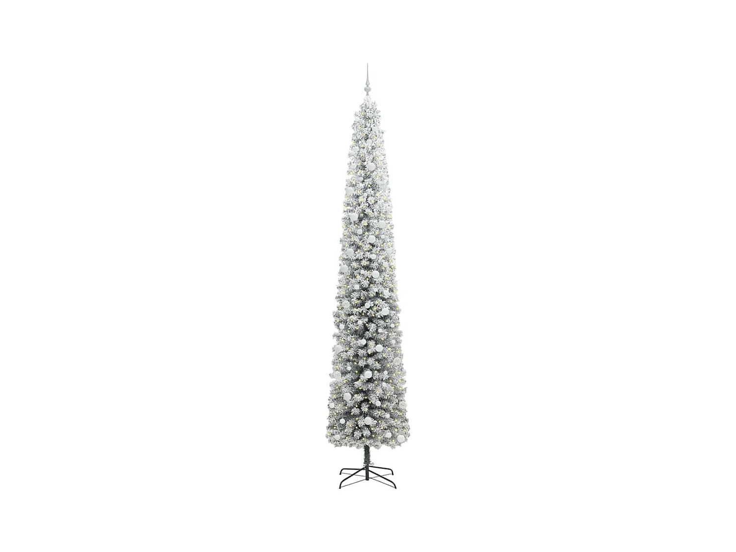 Árbol de Navidad artificial Verde 270 cm PVC, Acero y Plástico