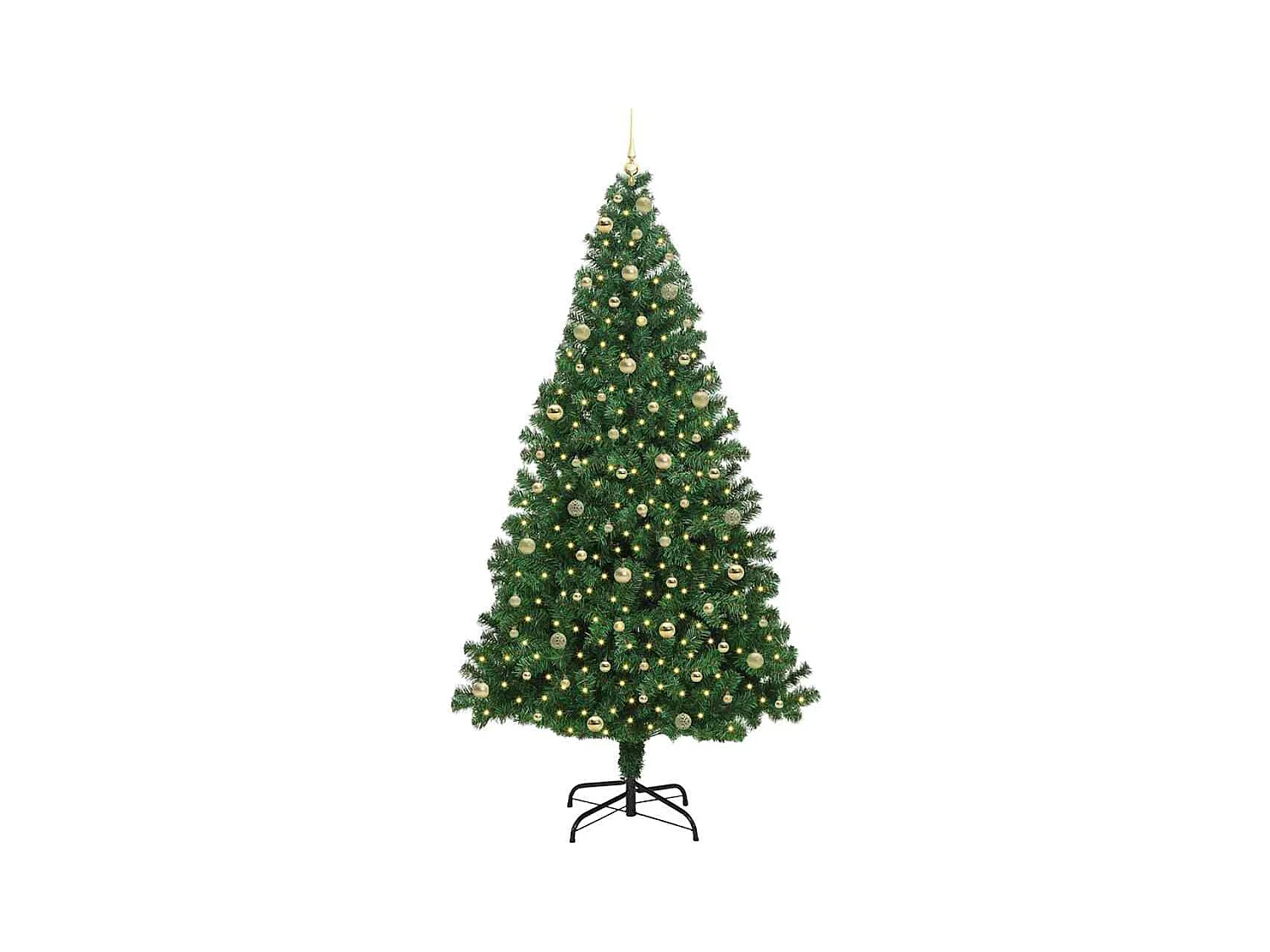 Sapin de Noël artificiel Vert 240 cm PVC, Acier et Plastique