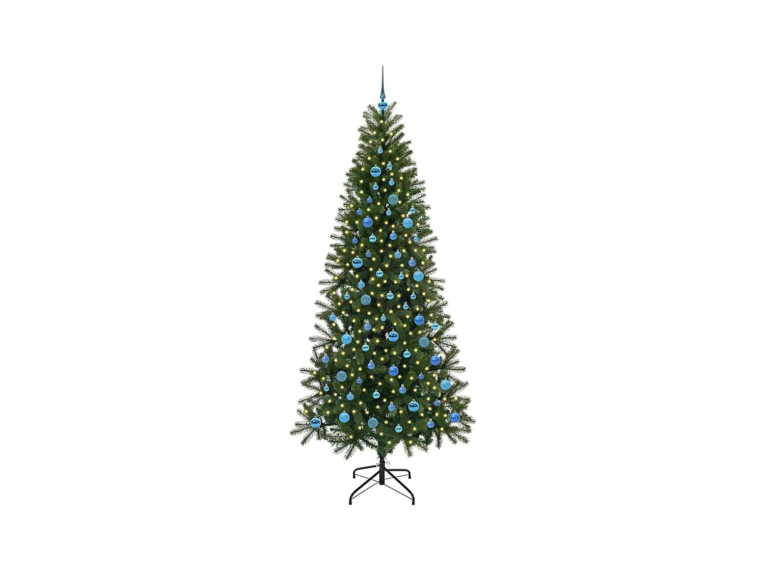 Árbol de Navidad artificial con 300 LED Verde 240 cm PE y PVC