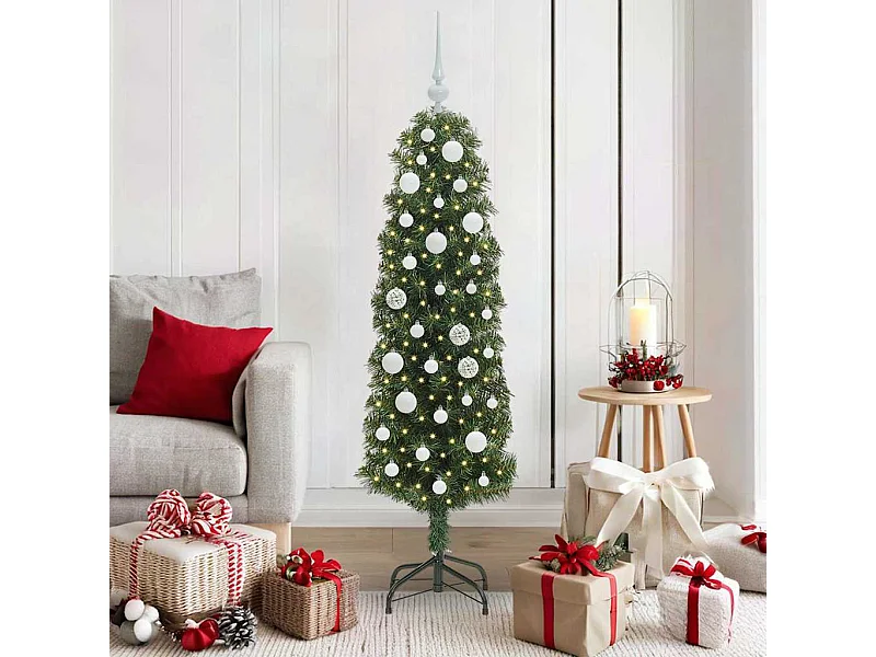 Sapin de Noël artificiel Vert 150 cm PVC et acier et plastique