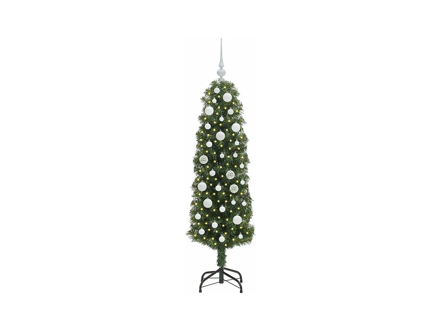 Sapin de Noël artificiel Vert 150 cm PVC et acier et plastique