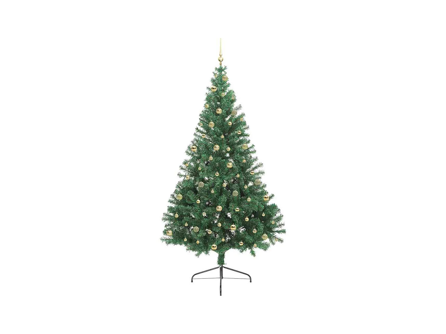 Sapin de Noël artificiel pré-éclairé Vert 240 cm PVC