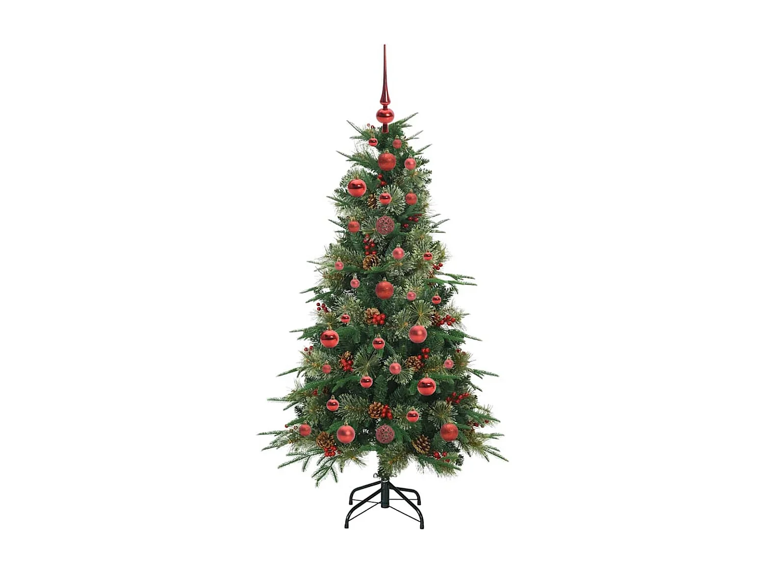 Sapin de Noël Artificiel à Branches Articulées Vert 120 cm