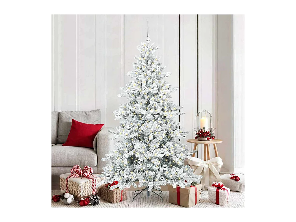 Kunstmatige Hinged Kerstboom met 300 LED 180 cm PVC