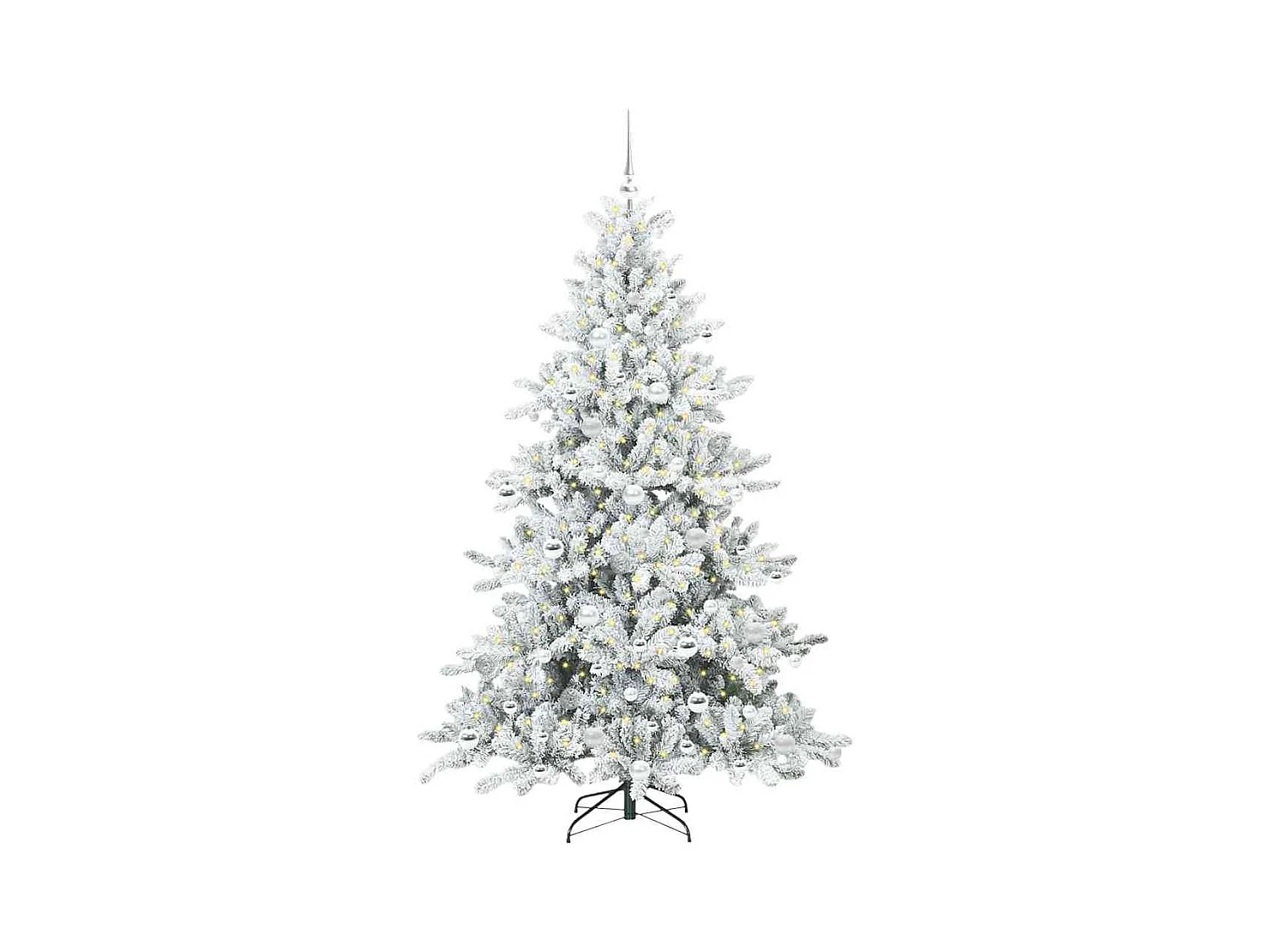 Kunstmatige Hinged Kerstboom met 300 LED 180 cm PVC