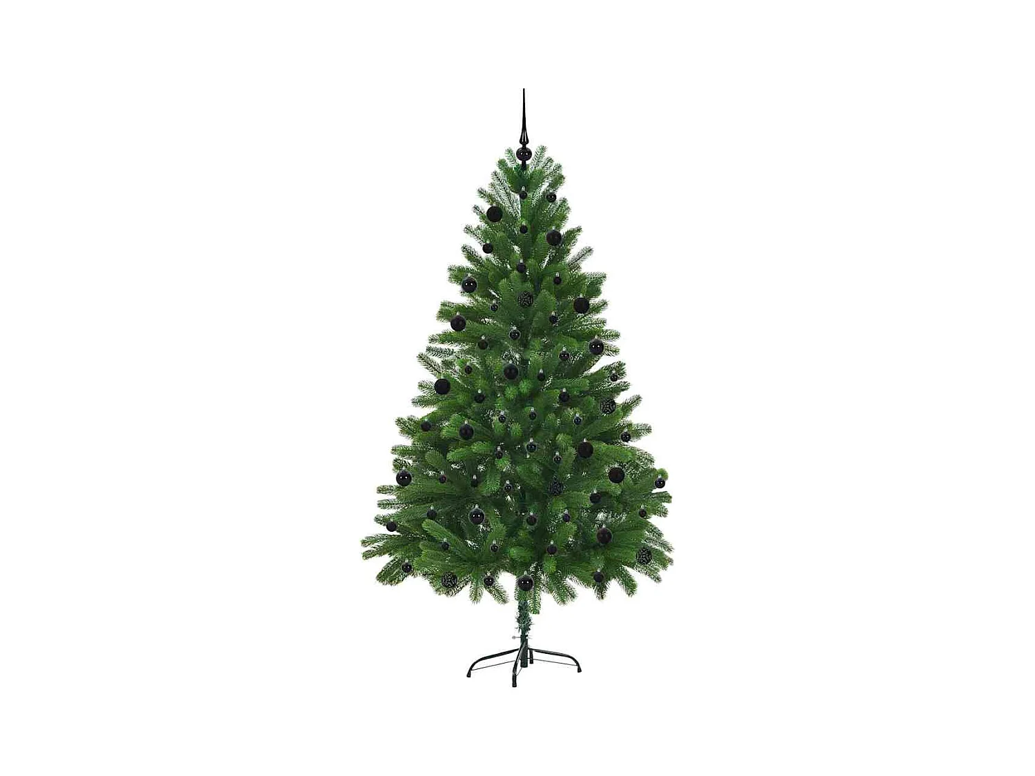 Árbol de Navidad con 300 LED con soporte Verde 210 cm PE