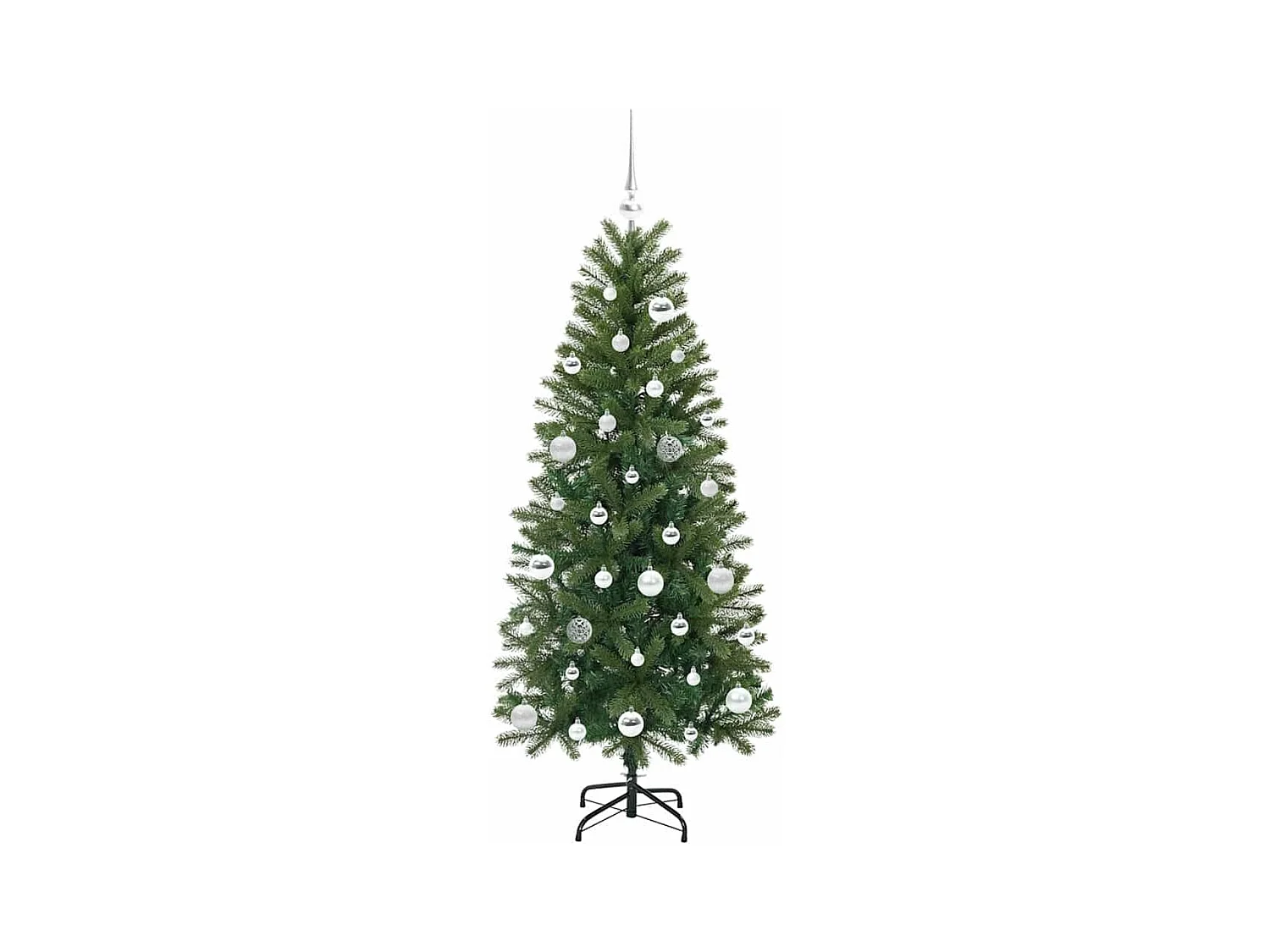 Sapin de Noël artificiel avec 150 LED Vert 150 cm PE et PVC