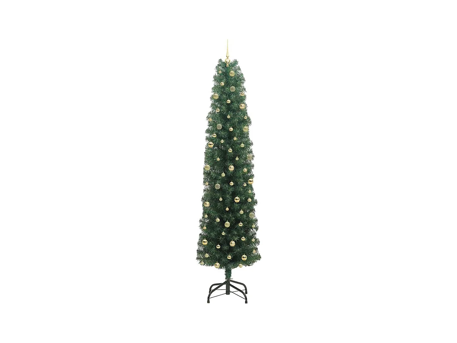 Árvore de Natal Artificial Verde 240 cm PVC e Aço e Plástico