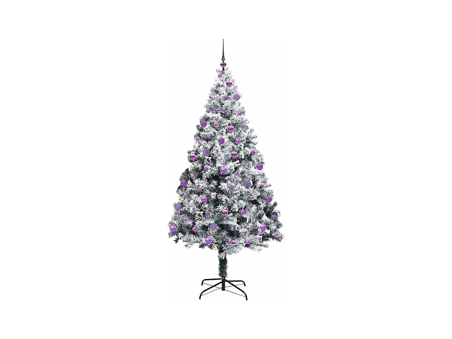 Sapin de Noël artificiel Vert 210 cm PVC, Acier et Plastique