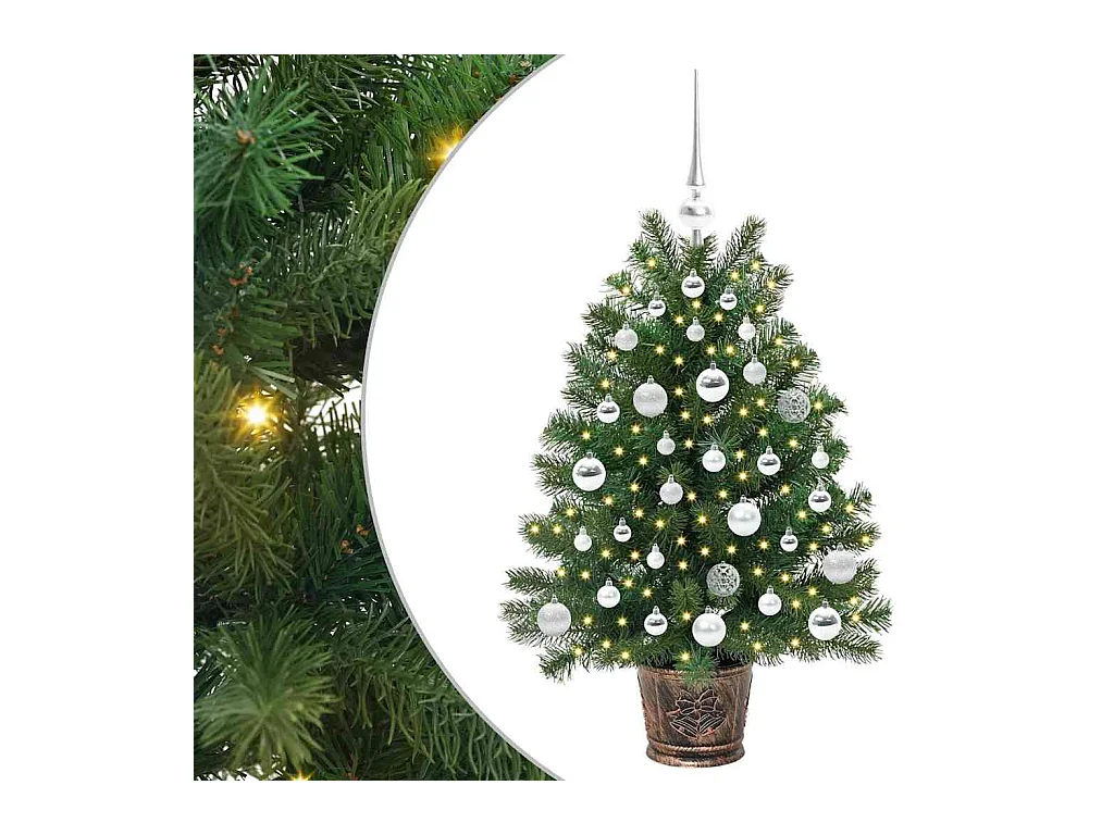 Sapin de Noël artificiel avec 150 LED Vert 95 cm PE et PVC