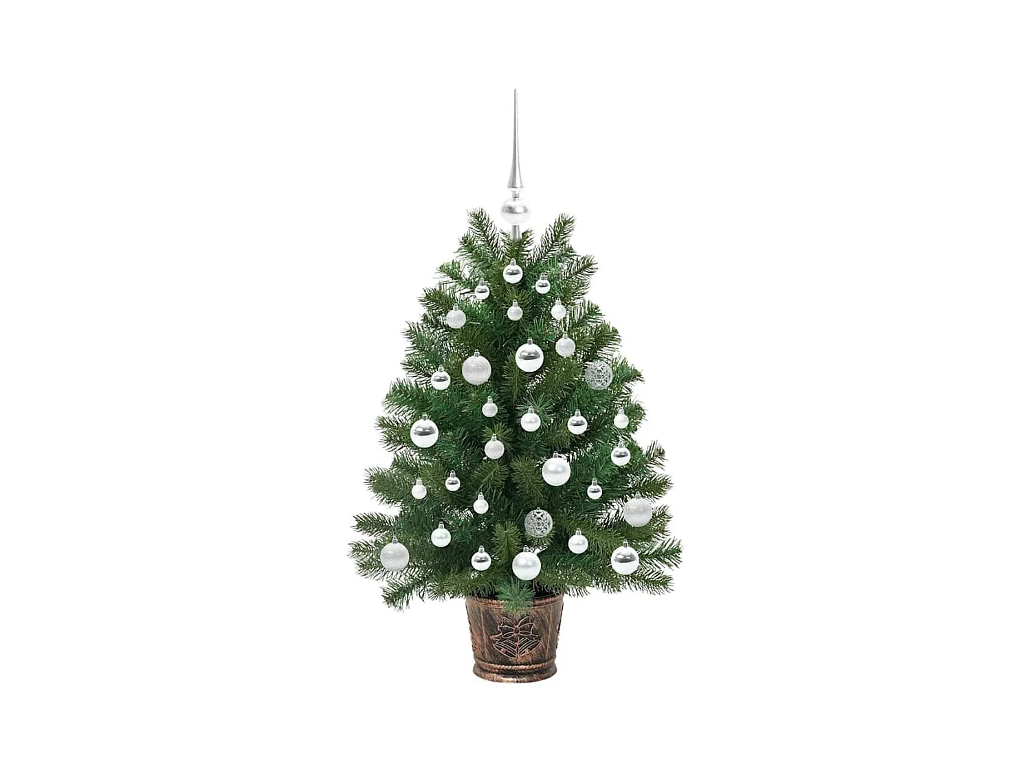 Sapin de Noël artificiel avec 150 LED Vert 95 cm PE et PVC
