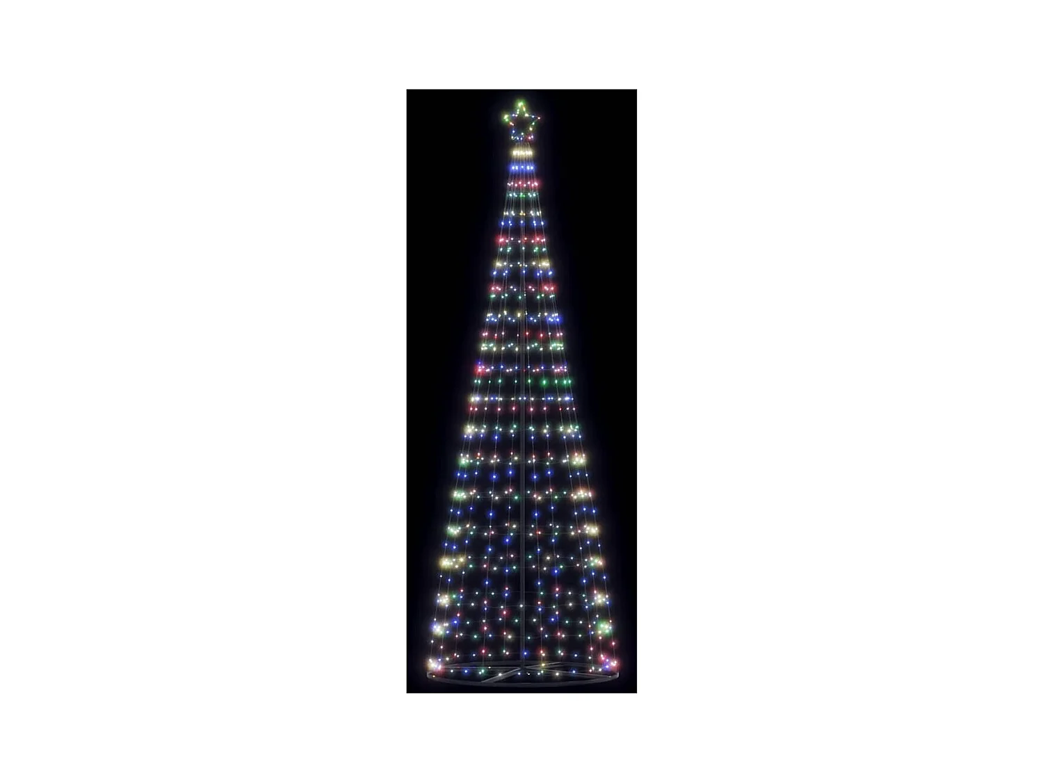 Sapin de Noël à LED 550 LED colorées 304 cm