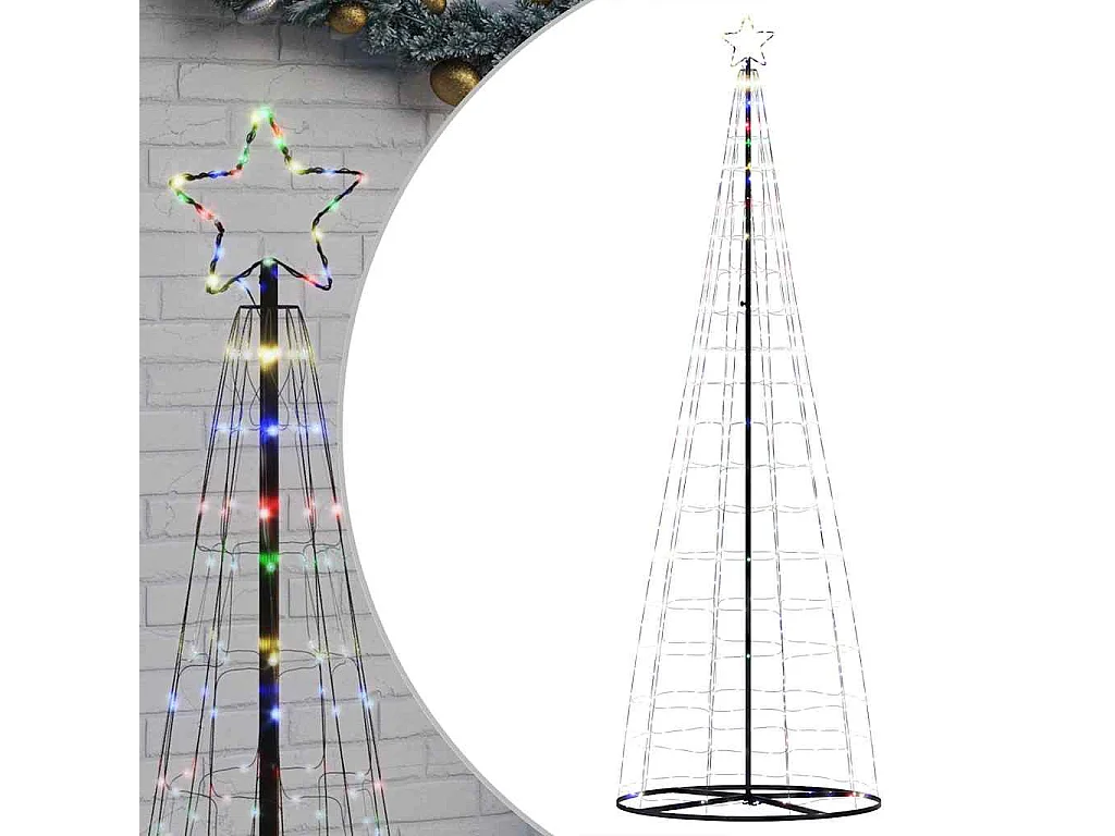 Sapin de Noël à LED 550 LED colorées 304 cm