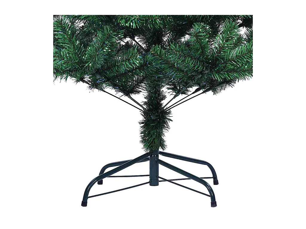 Árbol de Navidad Artificial Preiluminado Verde 150 cm
