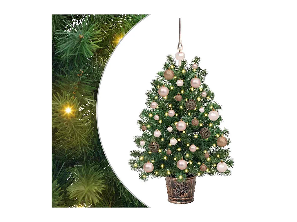 Sapin de Noël artificiel avec 150 LED Vert 90 cm PE et PVC