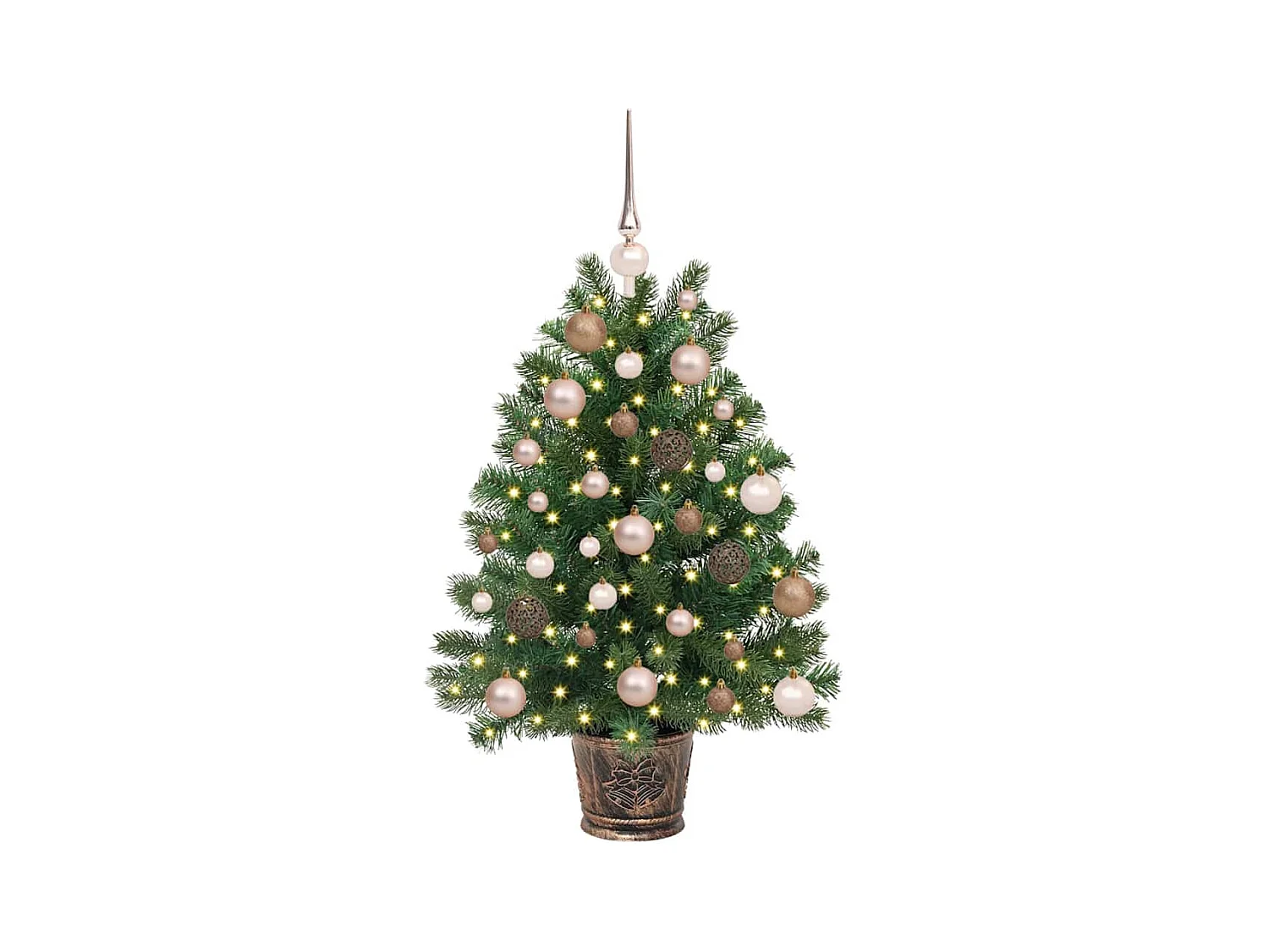 Sapin de Noël artificiel avec 150 LED Vert 90 cm PE et PVC