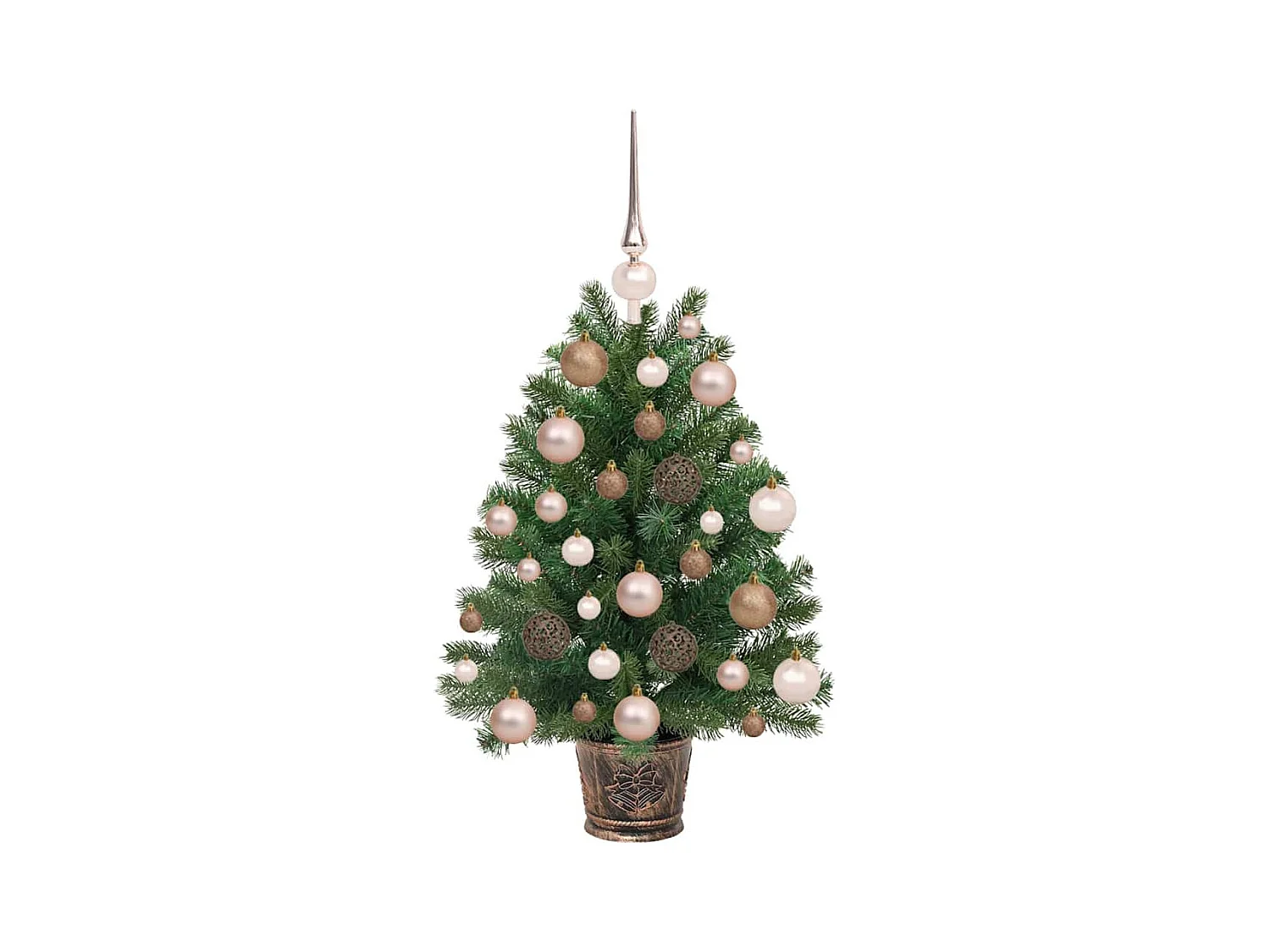 Kunstkerstboom met 150 LED met standaard Groen 65 cm PE en PVC