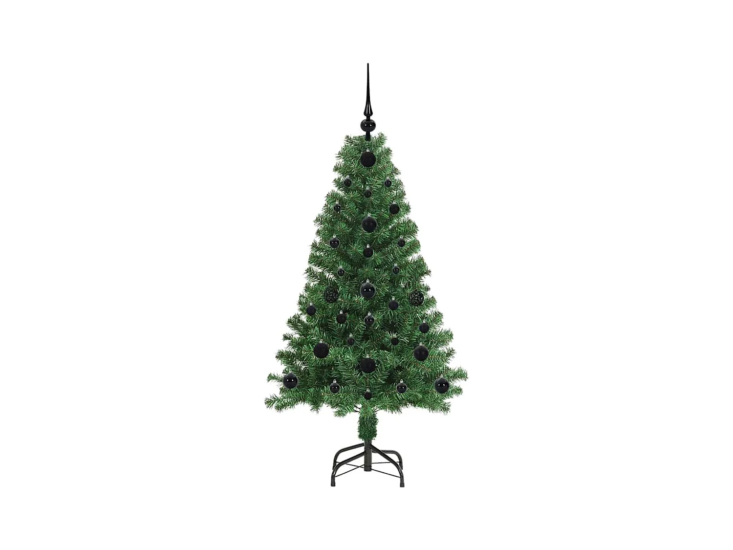 Árvore de Natal Artificial Verde 120 cm PVC, Aço e Plástico