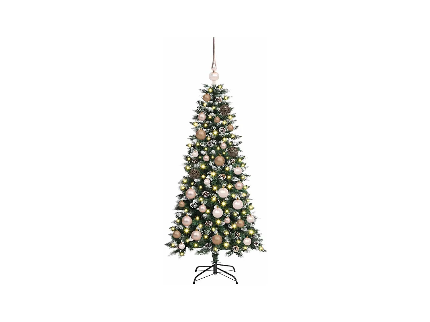 Sapin de Noël artificiel avec 150 LED Vert 55 x 55 x 120 cm